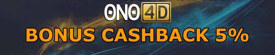 Bonus CashBack 5% ONO4D