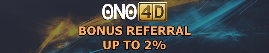 Bonus Referral up to 2% ONO4D