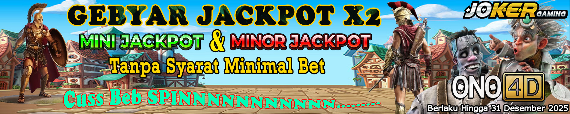 Gebyar Double Jackpot Joker Gaming ono4d 2025